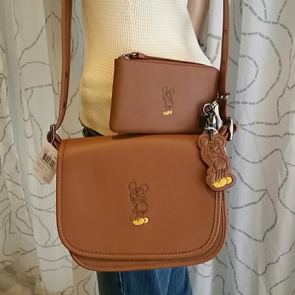 Coach Handbags - Coach x DISNEY Patricia Saddle Shy Mickey Bag Set